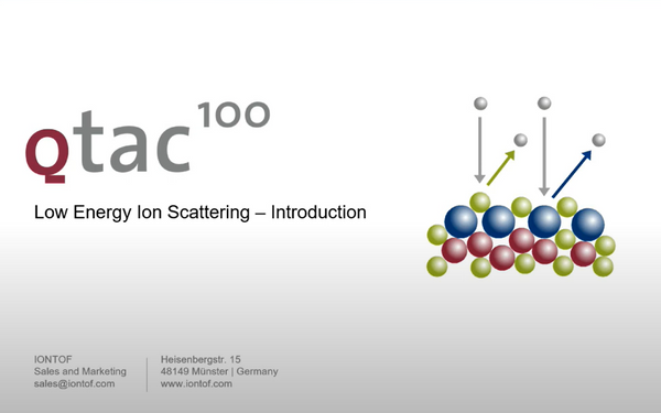 Introduction to LEIS - Low Energy Ion Scattering