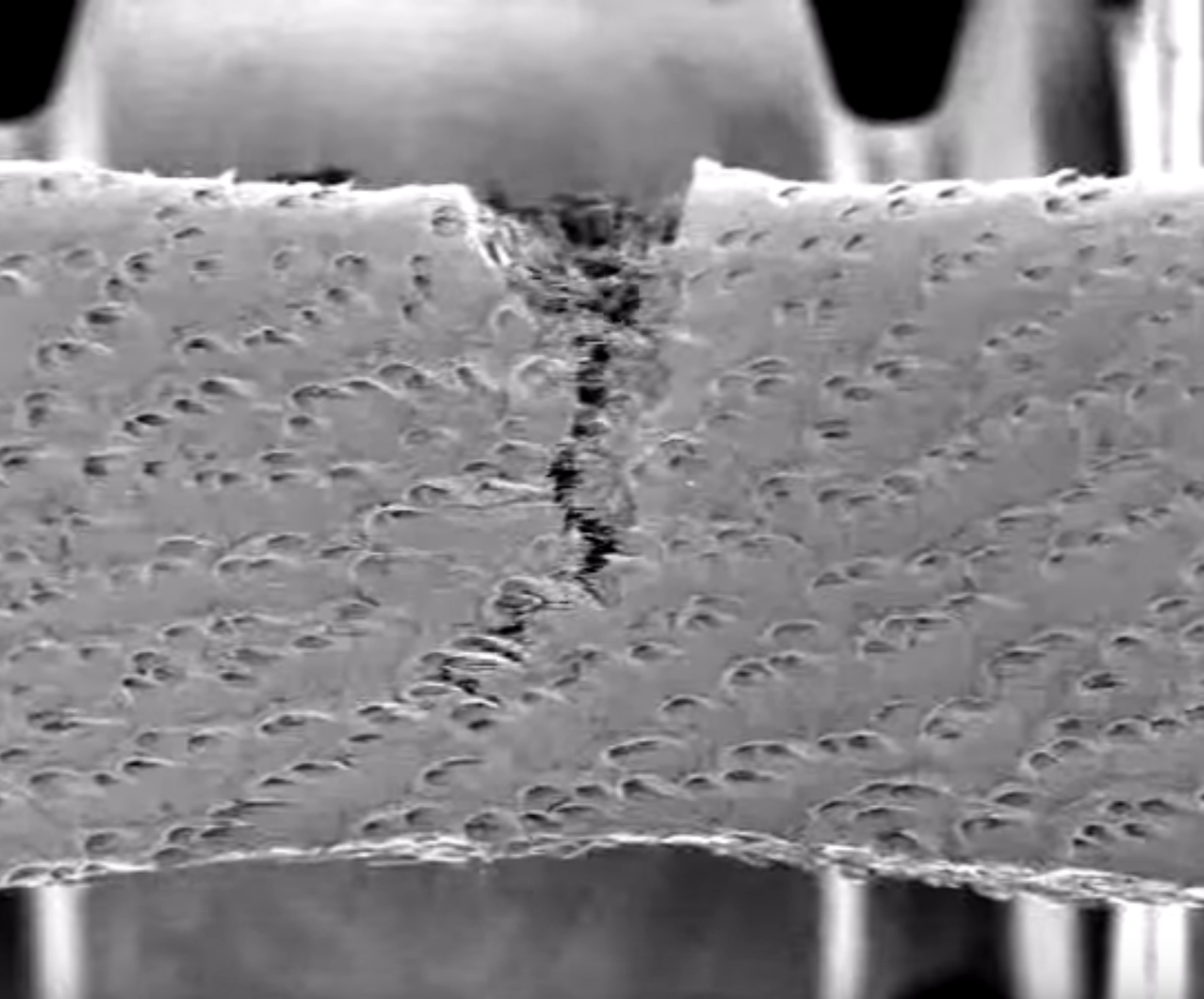Tensile testing in SEM